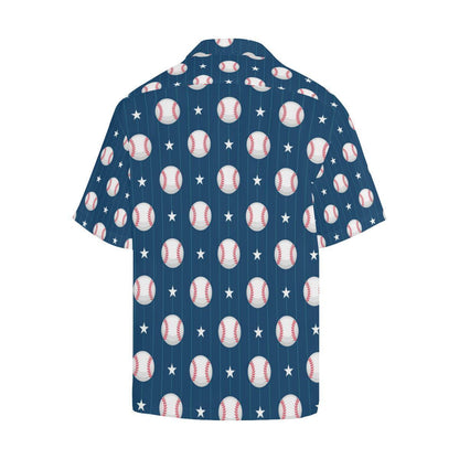 Baseball Star Print Pattern Hawaiian Shirt