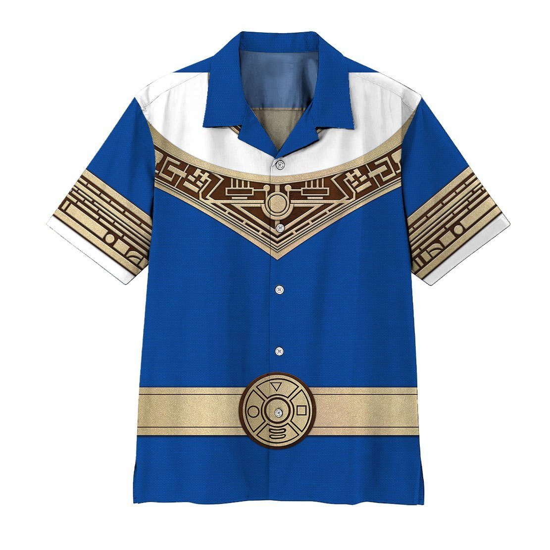  3D Power Ranger Zeo Blue Hawaii Shirt