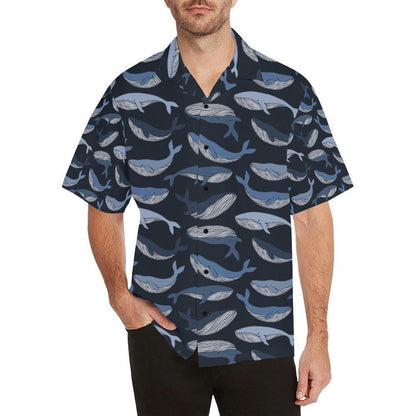 Whale Print Design Hawaiian Shirt