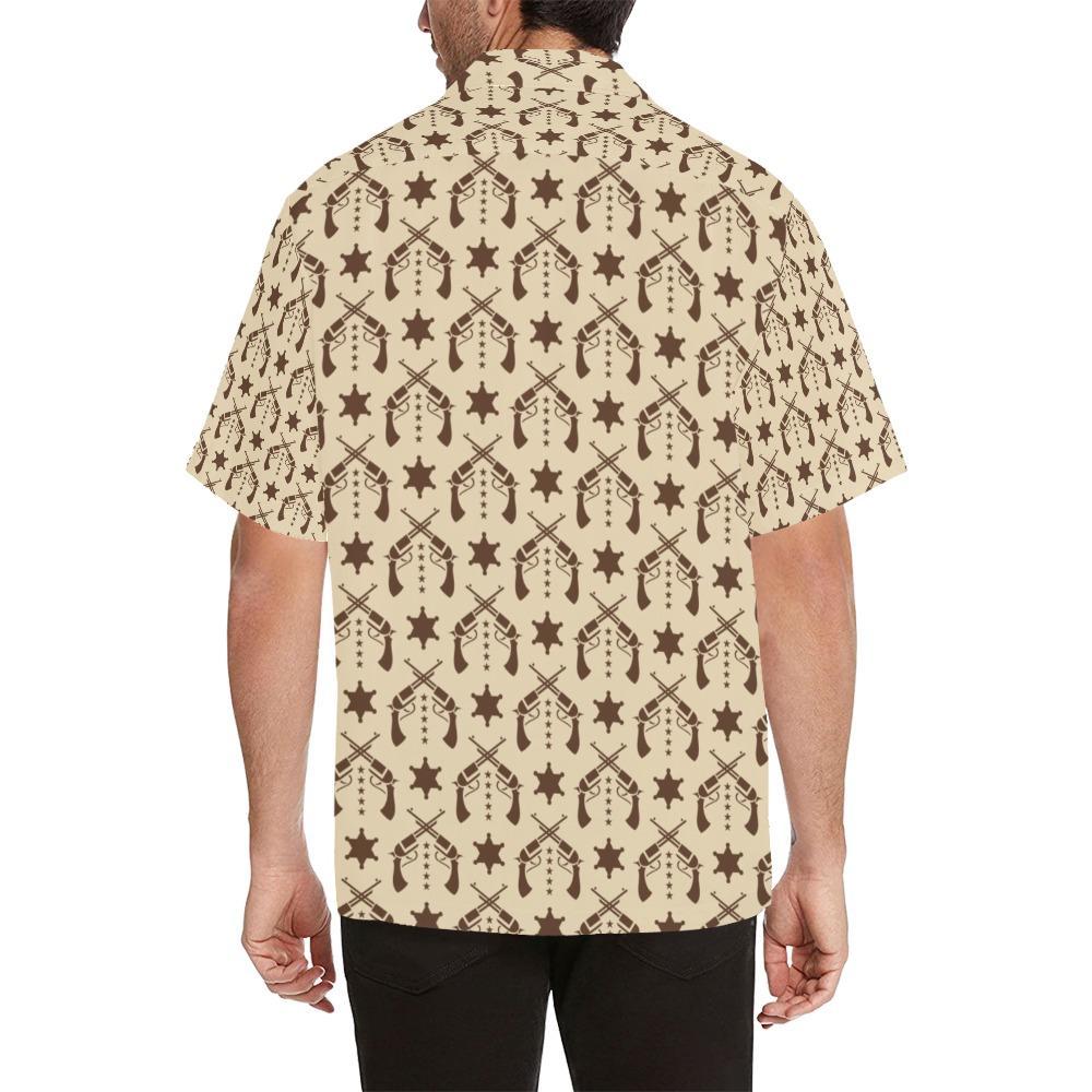 Western Cowboy Print Design Hawaiian Shirt