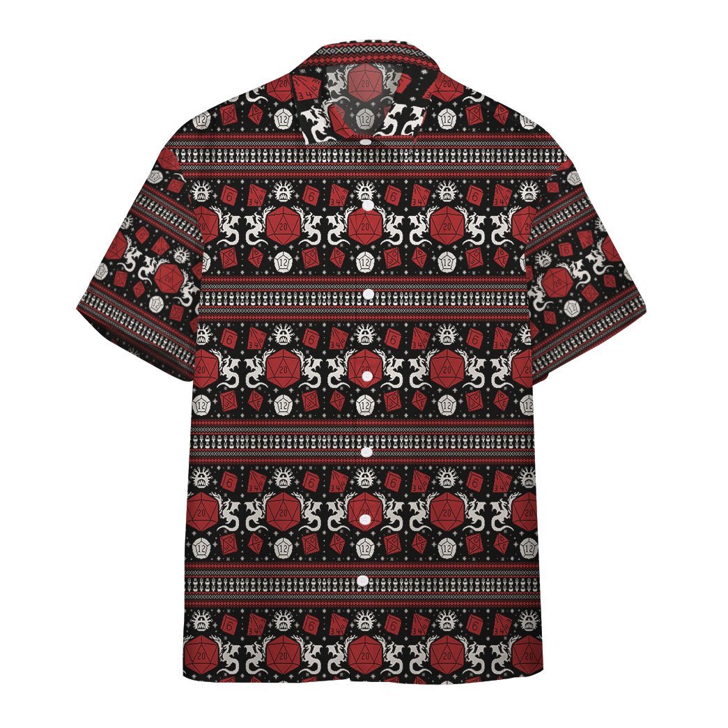  3D D&amp;amp;D Dungeons And Dragons Ugly Sweater Custom Hawaii Shirt