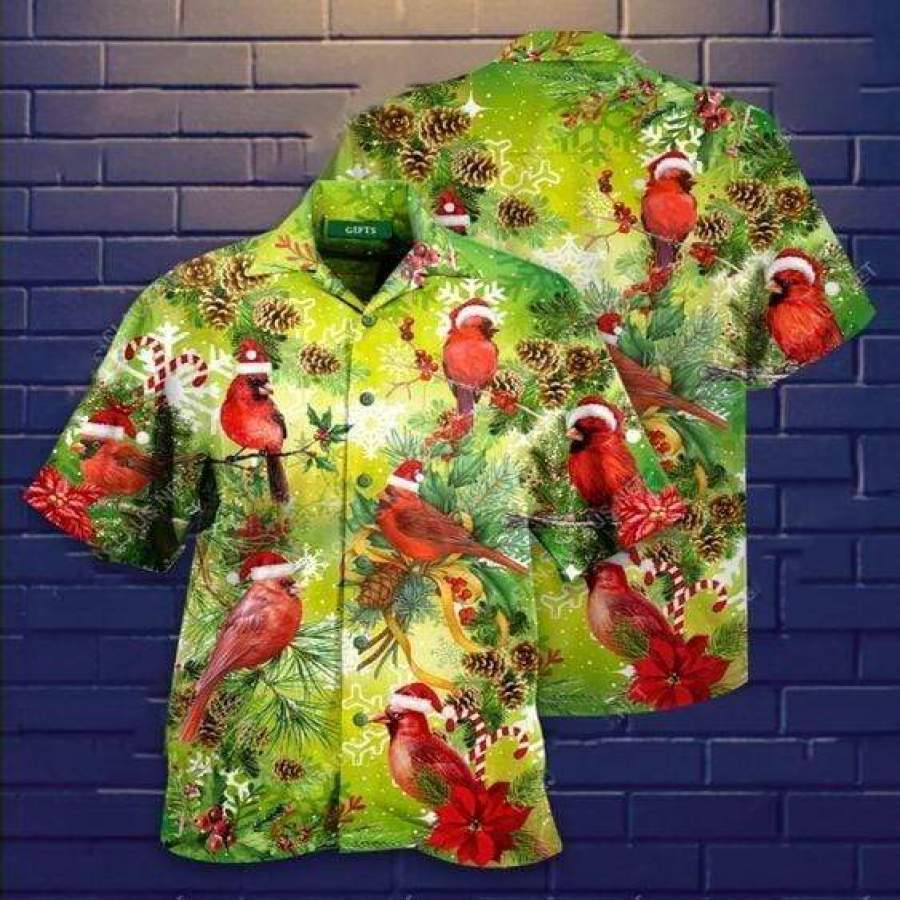 Hawaiian Aloha Shirts Cardinal On Christmas