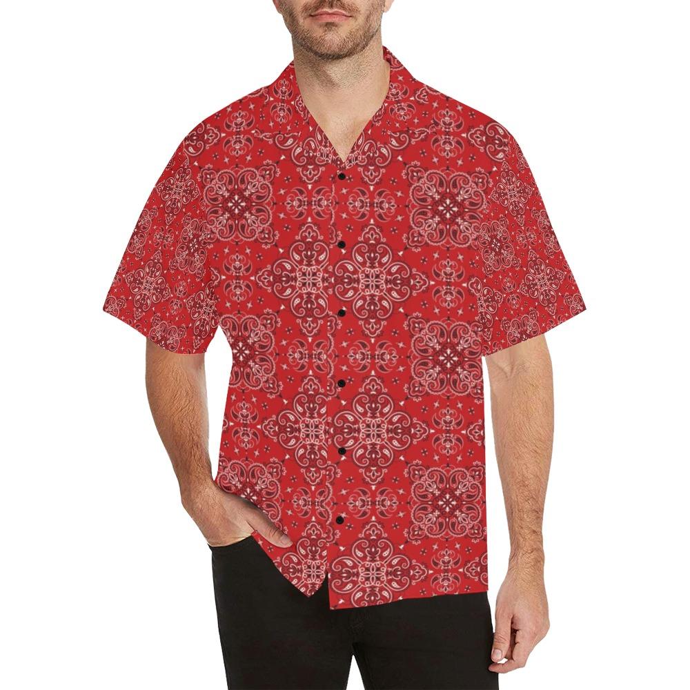 Bandana Red Pattern Print Design Lks30 Hawaiian Shirt