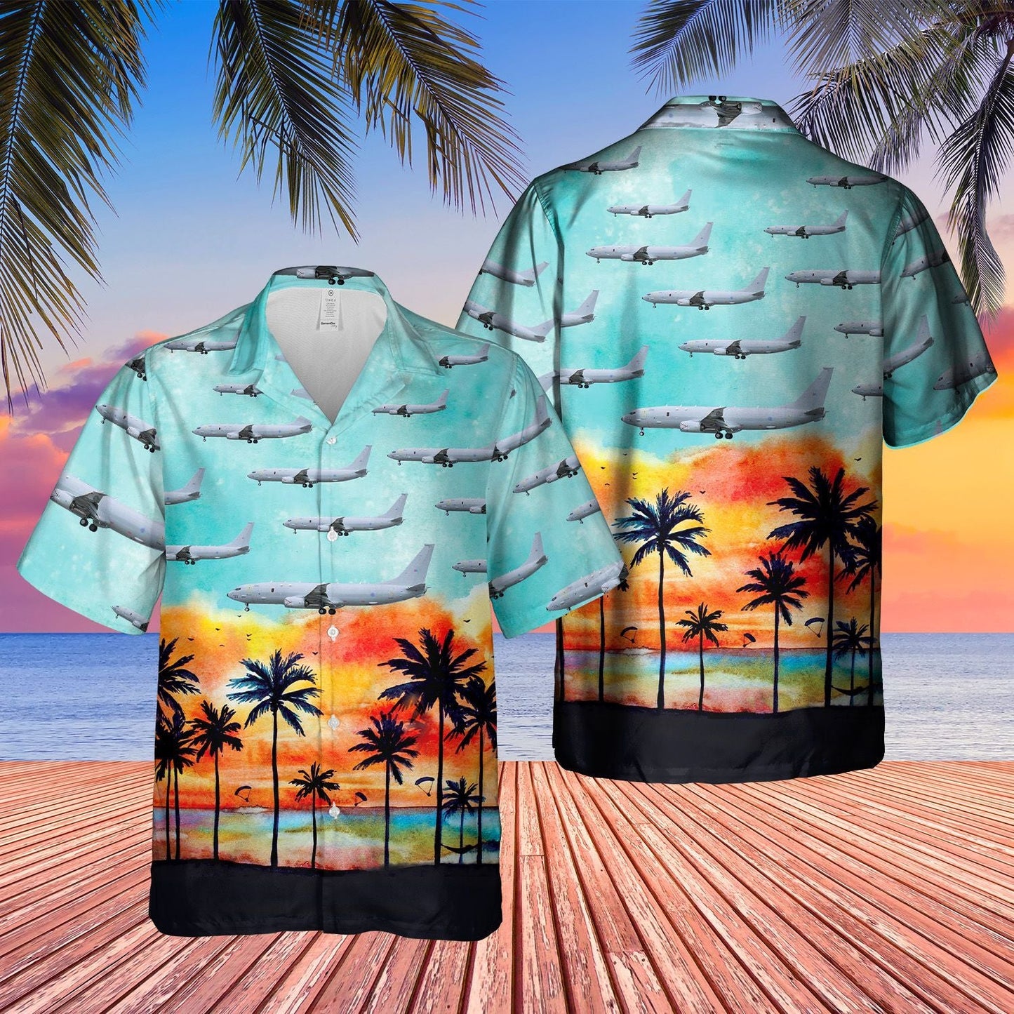 Boeing Poseidon  Blue High Quality Unisex Hawaiian Shirt For Men And Women Dhc17063366