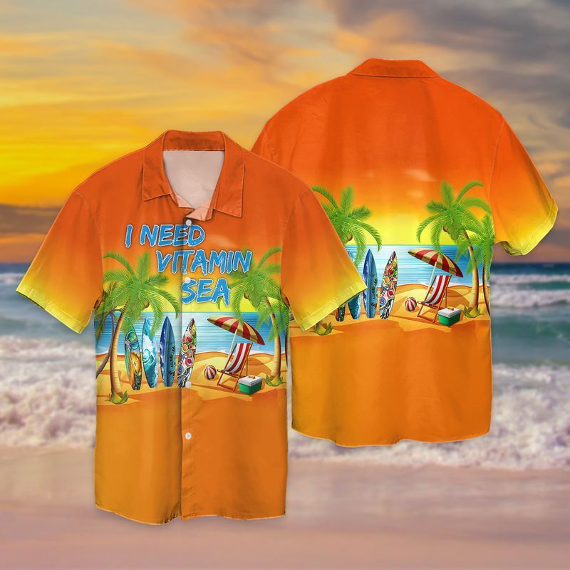 Beach Lover I Need Vitamin Sea For Men And Women Graphic Print Short Sleeve 