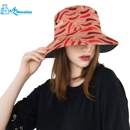 Beautiful Chili peppers pattern Unisex Bucket Hat