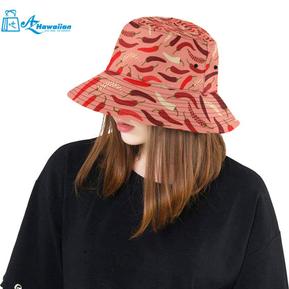 Beautiful Chili peppers pattern Unisex Bucket Hat