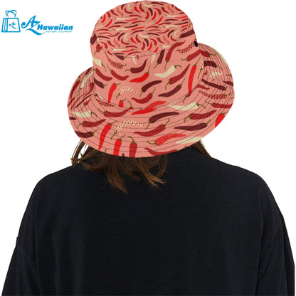 Beautiful Chili peppers pattern Unisex Bucket Hat