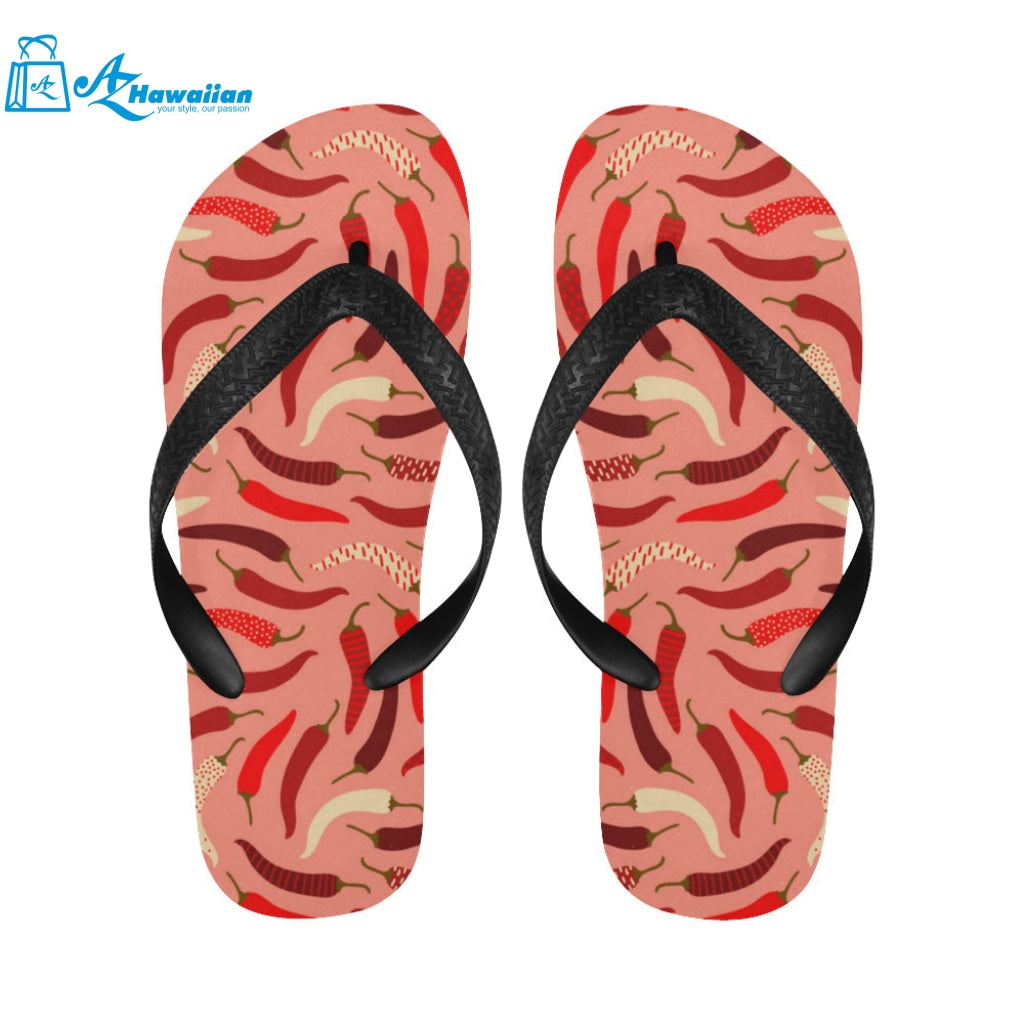 Beautiful Chili peppers pattern Unisex Flip Flops