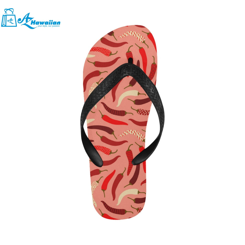 Beautiful Chili peppers pattern Unisex Flip Flops