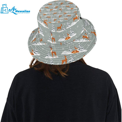 Beautiful deers Winter Christmas Unisex Bucket Hat