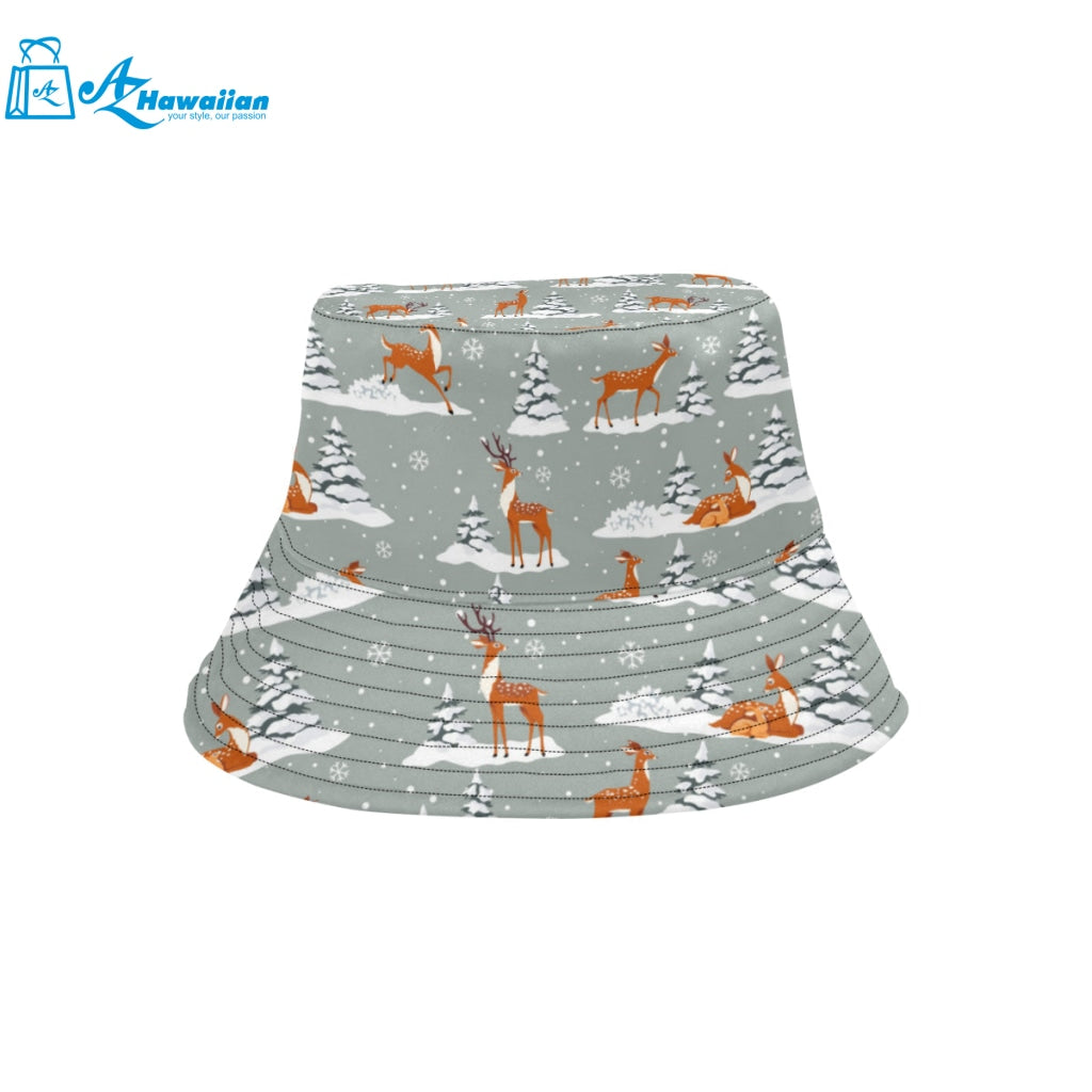 Beautiful deers Winter Christmas Unisex Bucket Hat