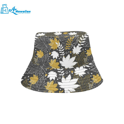 Beautiful gold autumn maple leaf pattern Unisex Bucket Hat