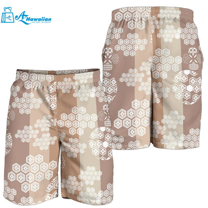 Beautiful Hexagon Japanese Pattern Men Shorts