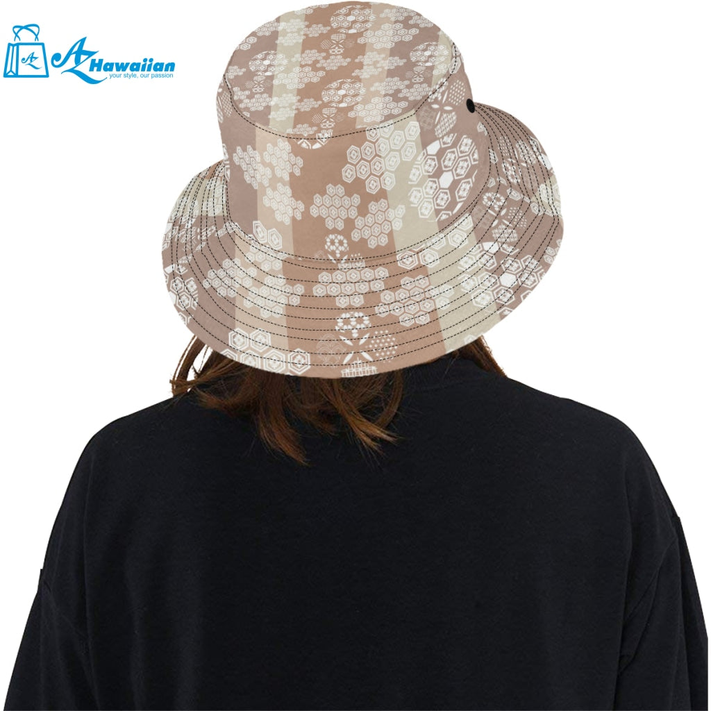 Beautiful hexagon japanese pattern Unisex Bucket Hat