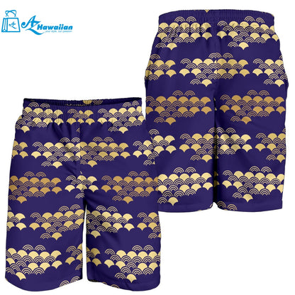 Beautiful Japanese Fan Pattern Men Shorts