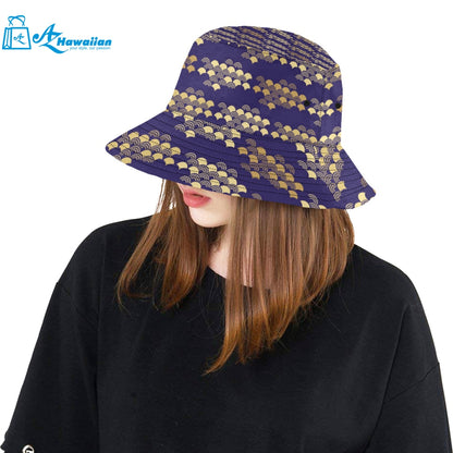 Beautiful japanese fan pattern Unisex Bucket Hat