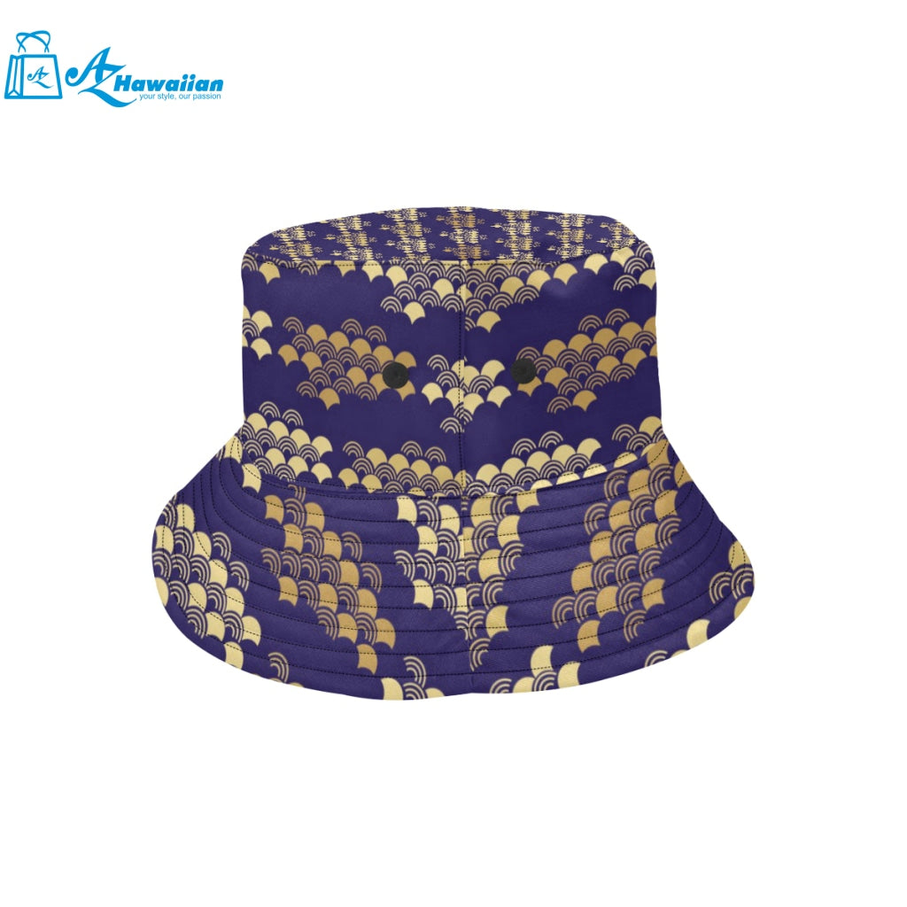 Beautiful japanese fan pattern Unisex Bucket Hat