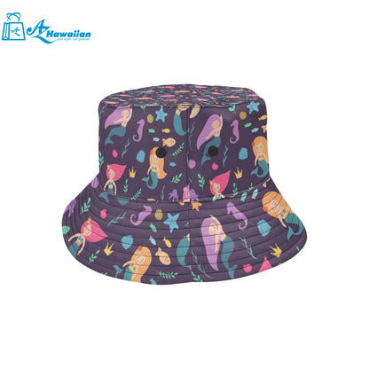 beautiful mermaid Fish jellyfish algae other marin Unisex Bucket Hat