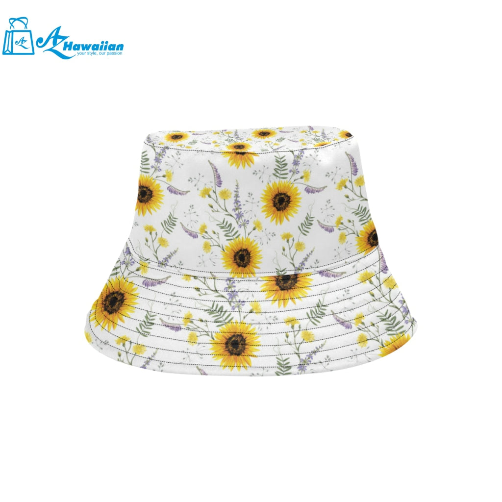 beautiful sunflowers pattern Unisex Bucket Hat