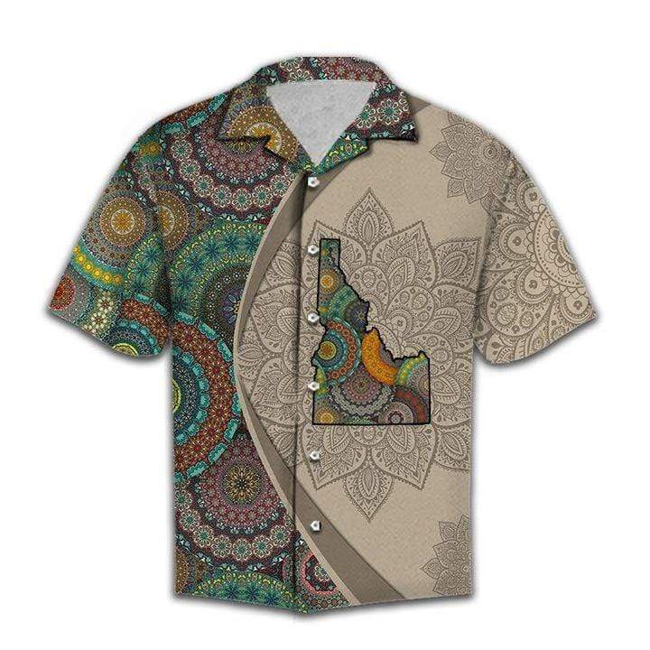 Idaho Mandala Unisex Hawaiian Aloha Shirts #DH