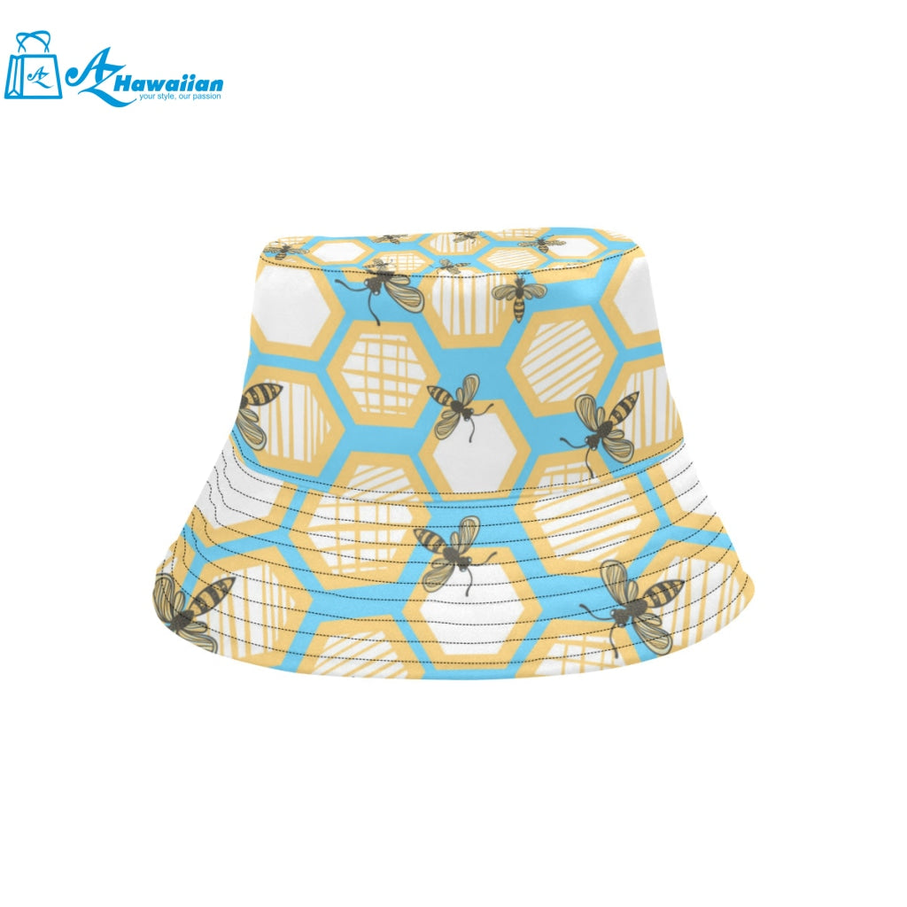 Bee honeycomb pattern Unisex Bucket Hat