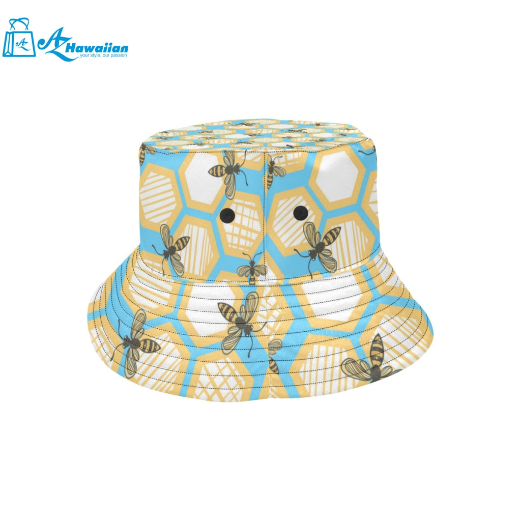 Bee honeycomb pattern Unisex Bucket Hat