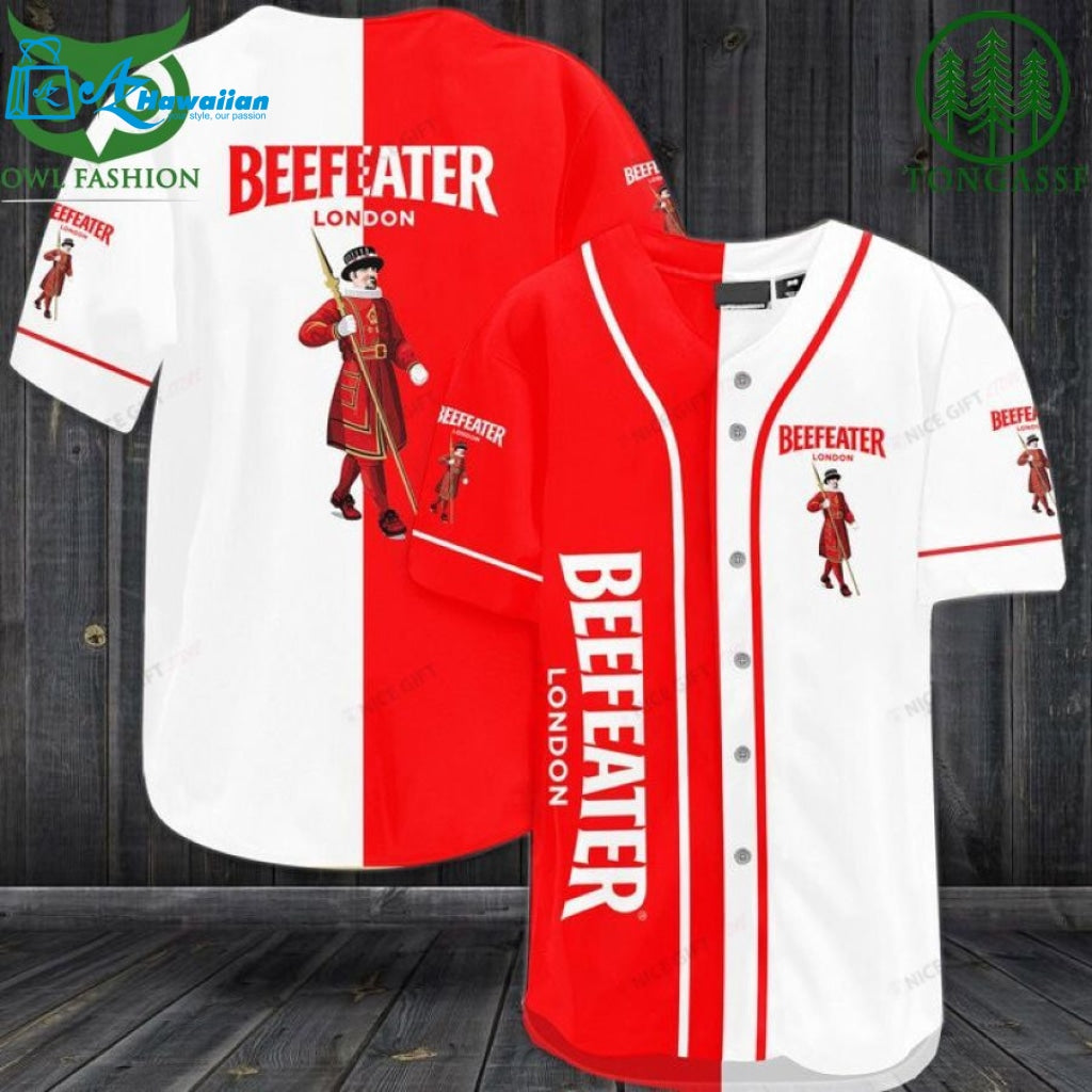 Beefeater London Baseball Jersey Shirt