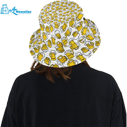 Beer design pattern Unisex Bucket Hat