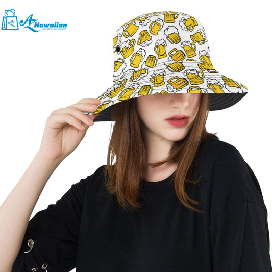 Beer design pattern Unisex Bucket Hat