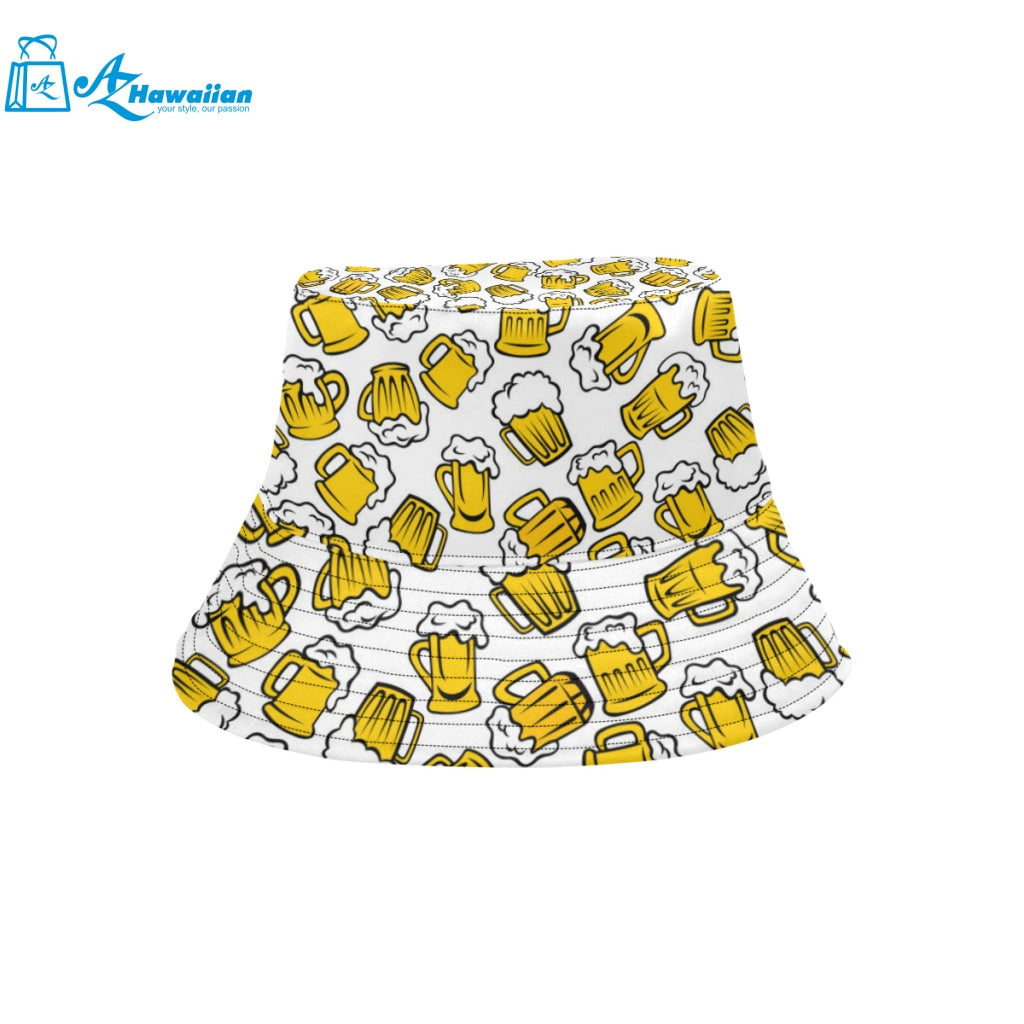 Beer design pattern Unisex Bucket Hat