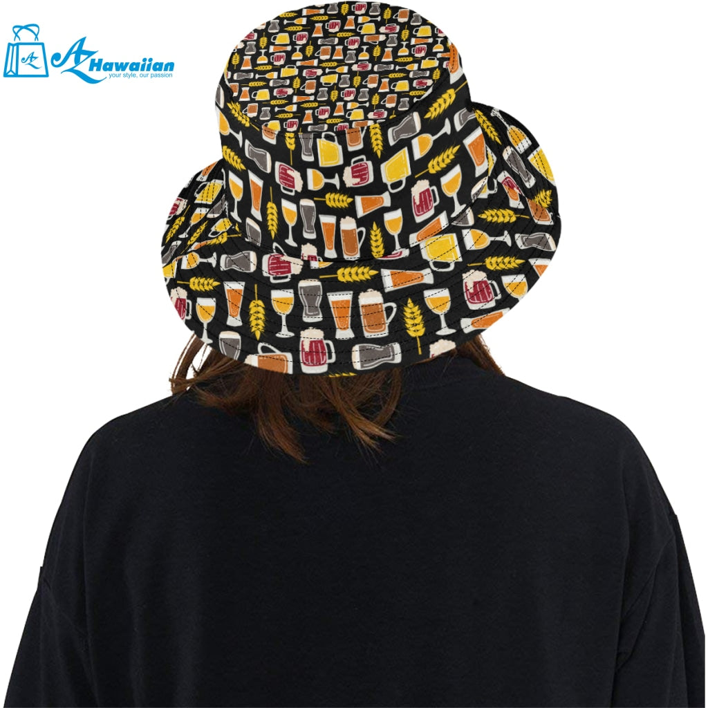 Beer type pattern Unisex Bucket Hat