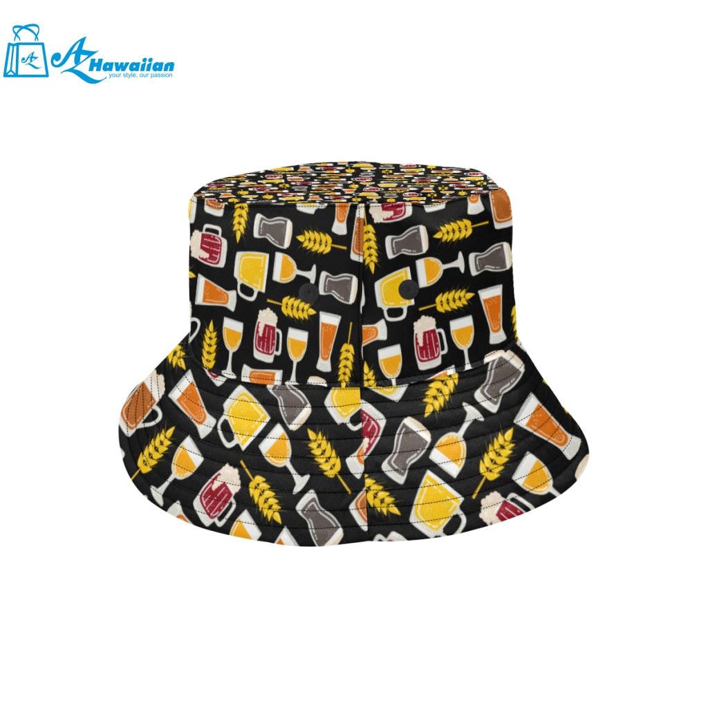 Beer type pattern Unisex Bucket Hat