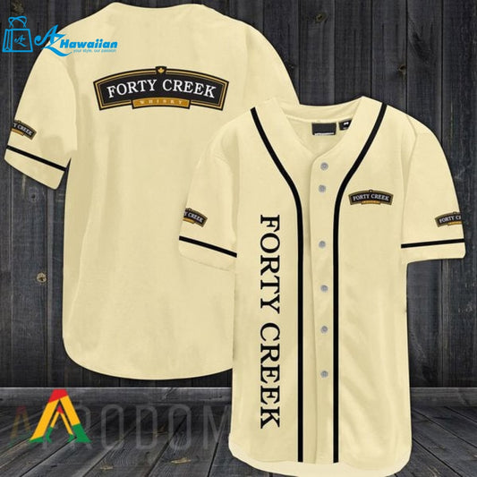 Beige Forty Creek Baseball Jersey