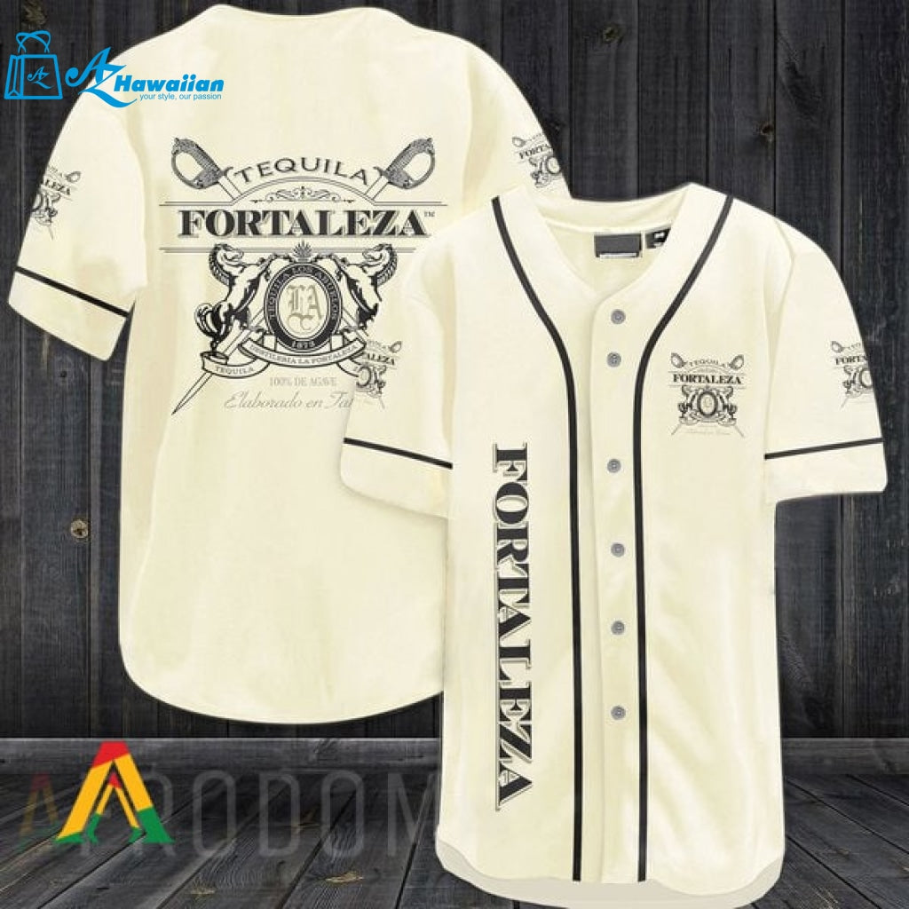 Beige Tequila Fortaleza Baseball Jersey