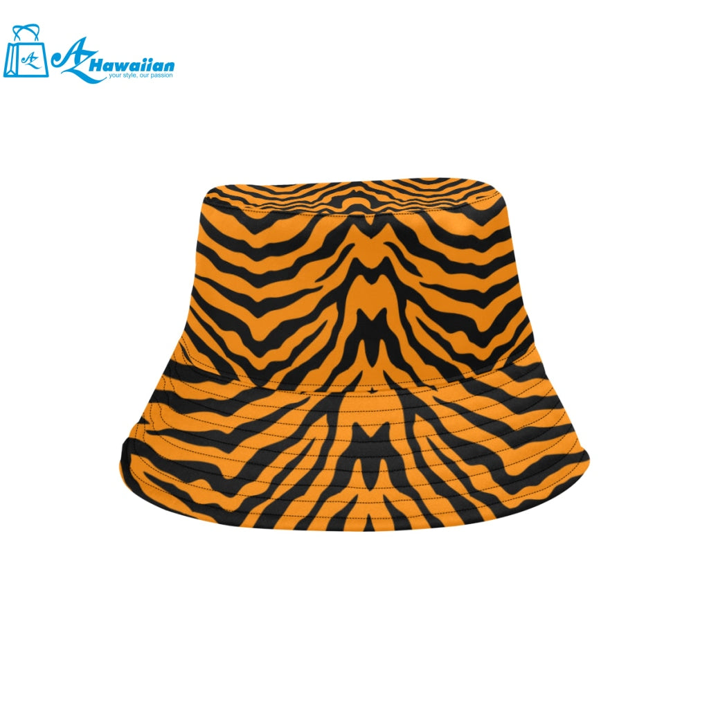 Bengal tigers skin print pattern Unisex Bucket Hat