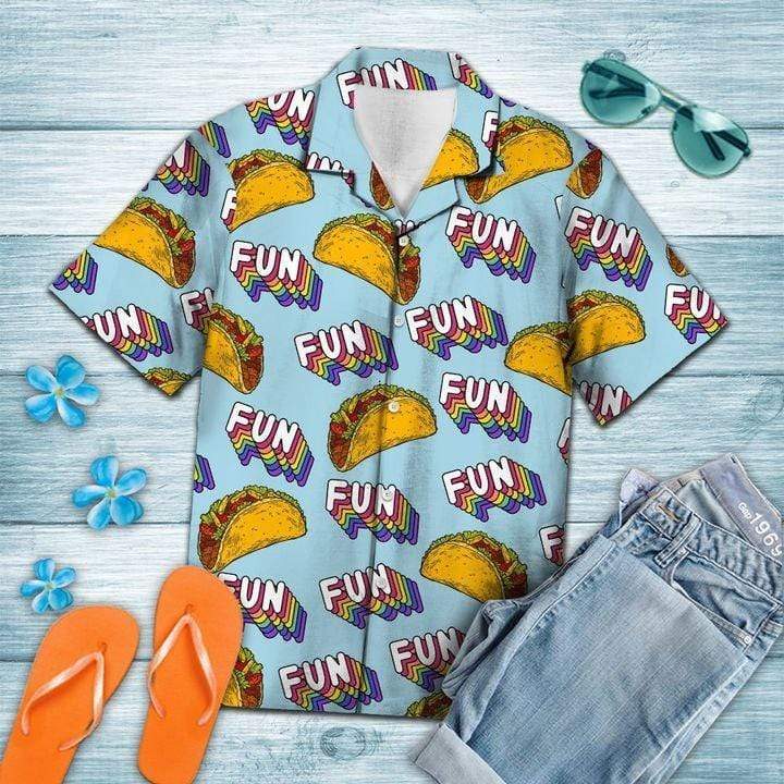 Funny Tacos Summer Holiday Hawaiian Aloha Shirts #DH