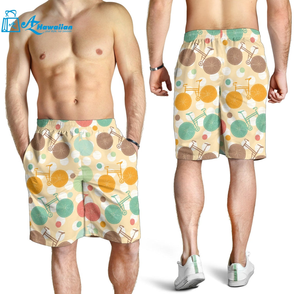 Bicycle Pattern Print Design 01 Men Shorts