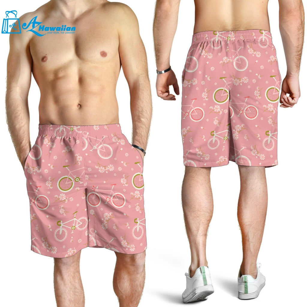 Bicycle Pattern Print Design 02 Men Shorts