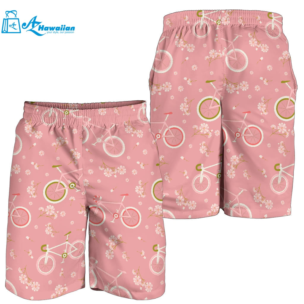 Bicycle Pattern Print Design 02 Men Shorts