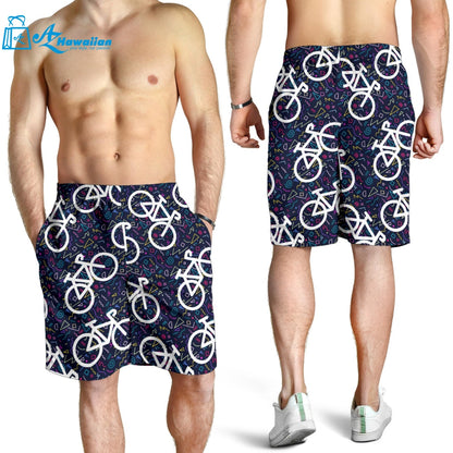 Bicycle Pattern Print Design 03 Men Shorts