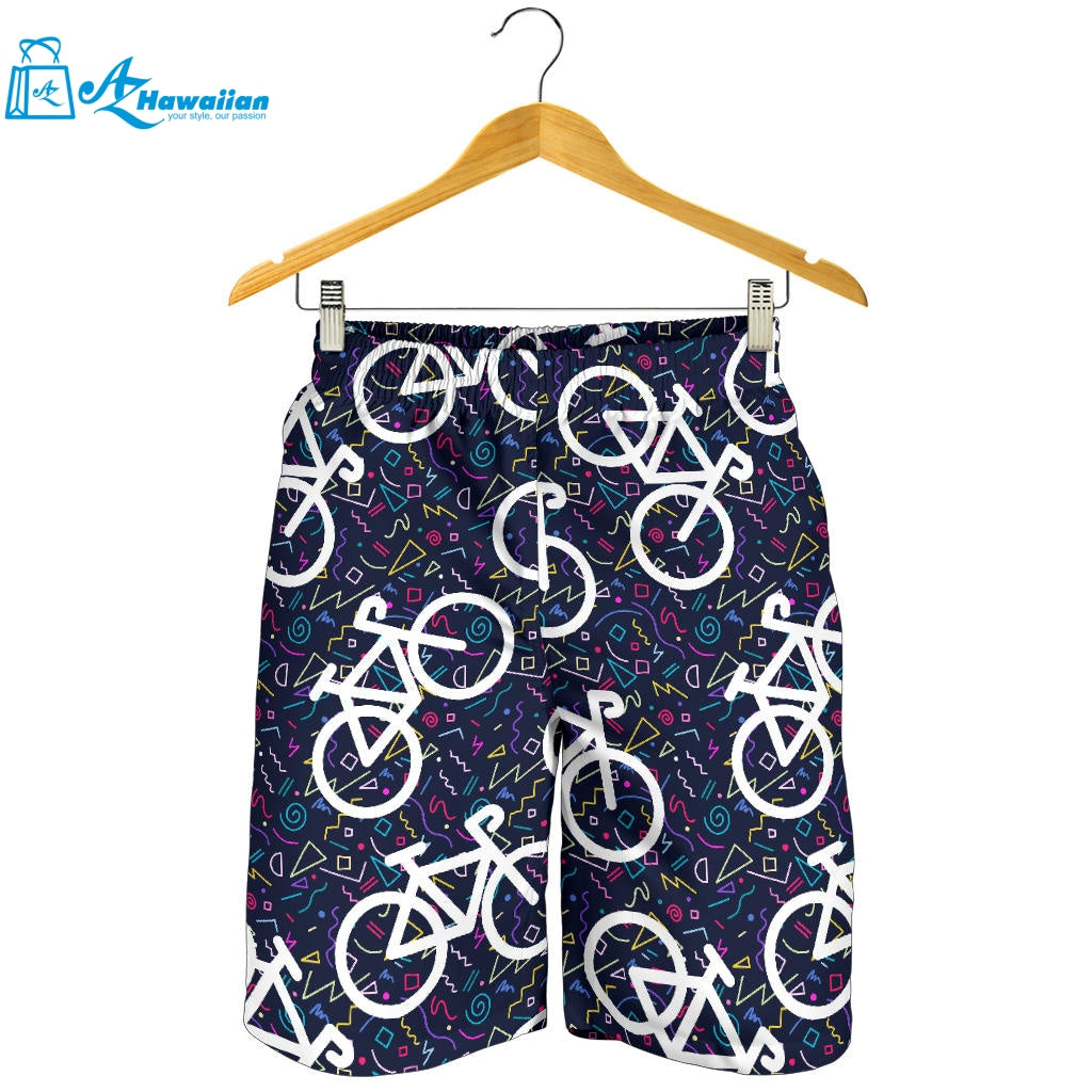 Bicycle Pattern Print Design 03 Men Shorts