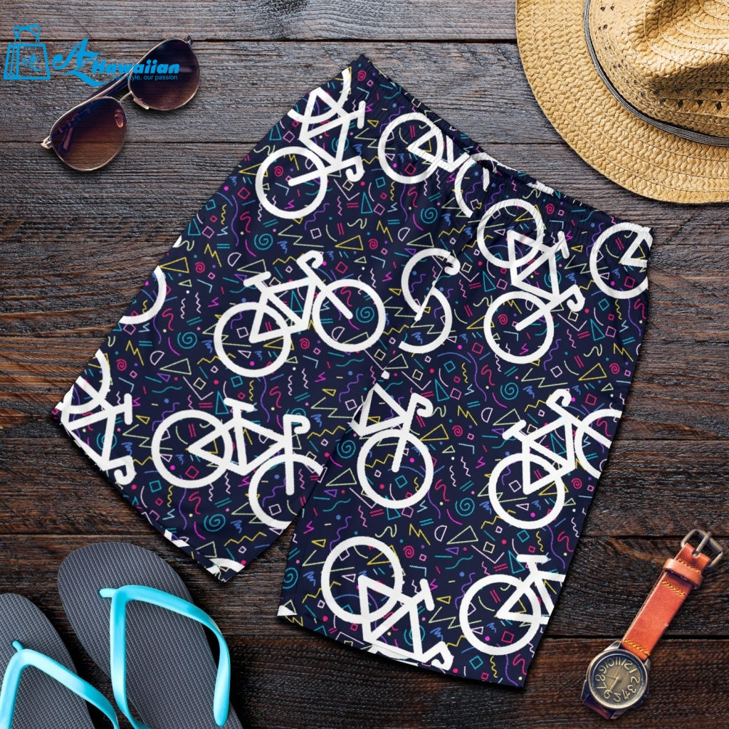 Bicycle Pattern Print Design 03 Men Shorts