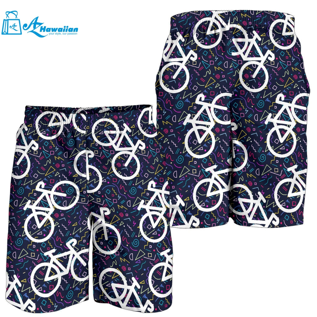 Bicycle Pattern Print Design 03 Men Shorts