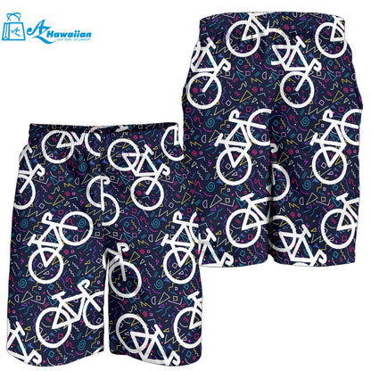 Bicycle Pattern Print Design 03 Men Shorts