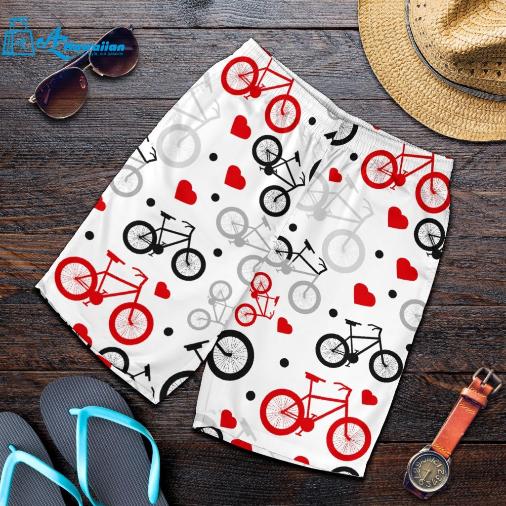 Bicycle Pattern Print Design 04 Men Shorts