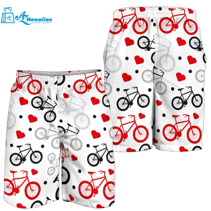 Bicycle Pattern Print Design 04 Men Shorts