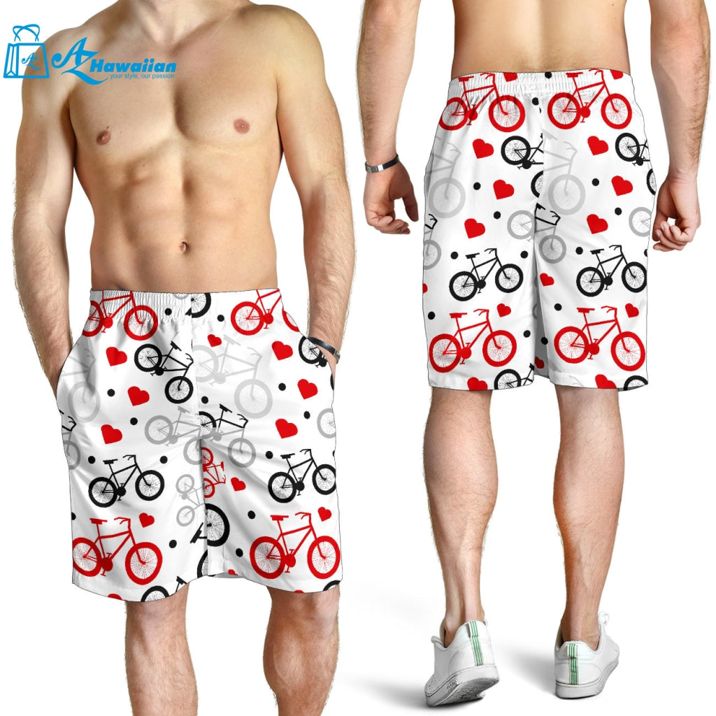 Bicycle Pattern Print Design 04 Men Shorts