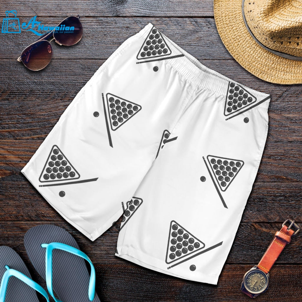 Billiard Ball Pattern Print Design 03 Men Shorts