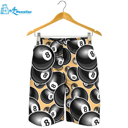 Billiard Ball Pattern Print Design 04 Men Shorts